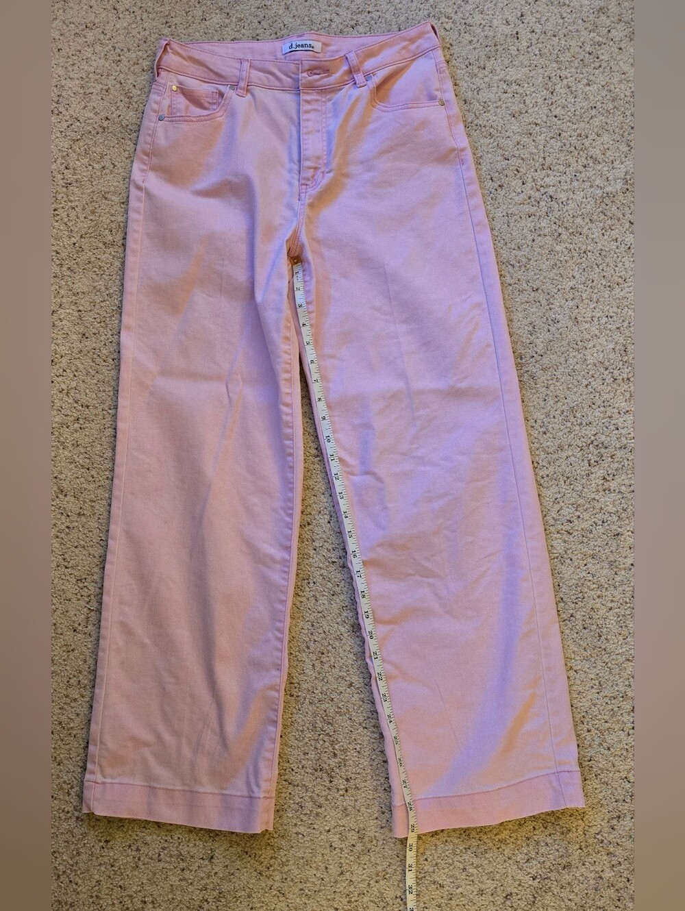 d. jeans Pastel Pink High-Rise Pants